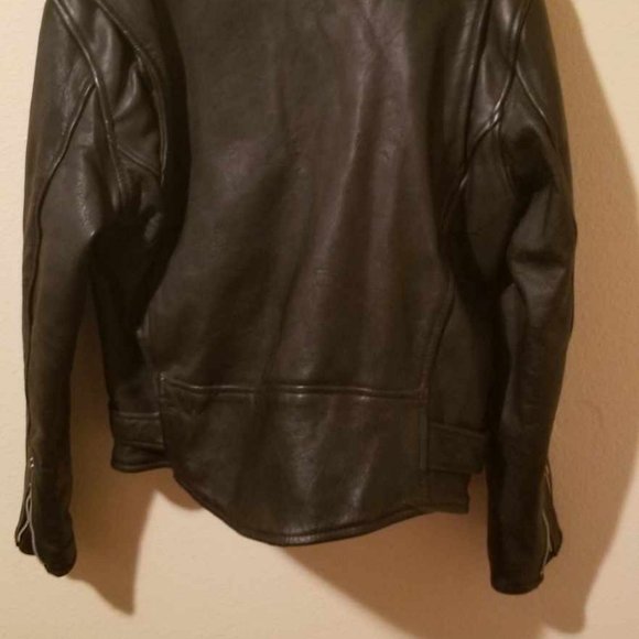 VINTAGE PLG PUTNAM LEATHER GOLD LEATHER JACKET - Picture 5 of 6